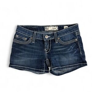Vintage Y2K Bke Stella Low Rise Low Waisted Women's Blue Mini Denim Shorts